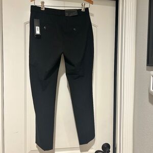 Banana Republic Avery Straight Ankle Wool Blend Pant in Black 0